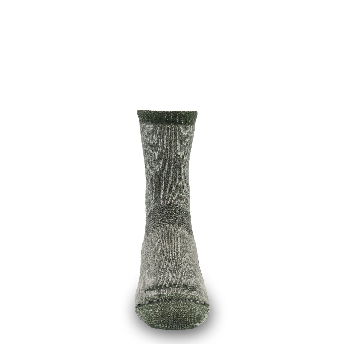 Heavyweight merino wool boot sock in olive with full terry cushioning throughout