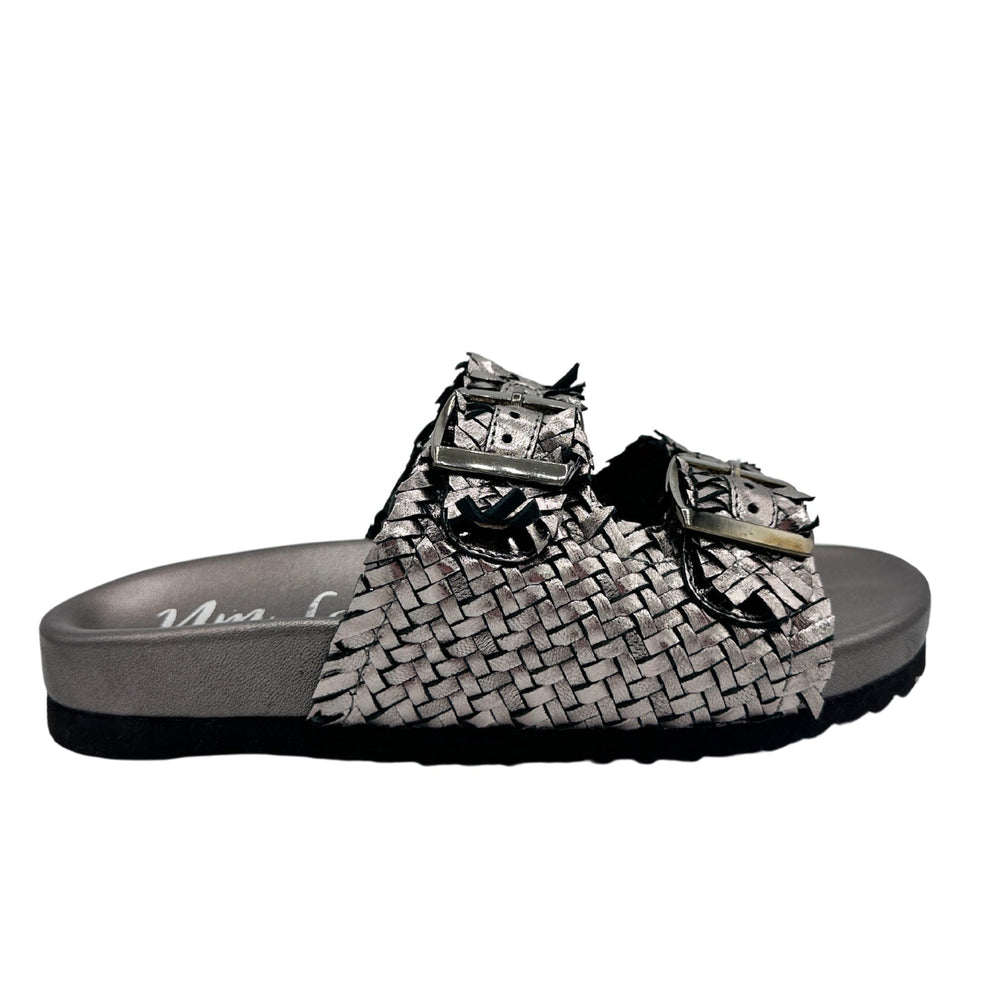 
                      
                        Intertwine Dual Woven Strap Slide in Pewter
                      
                    