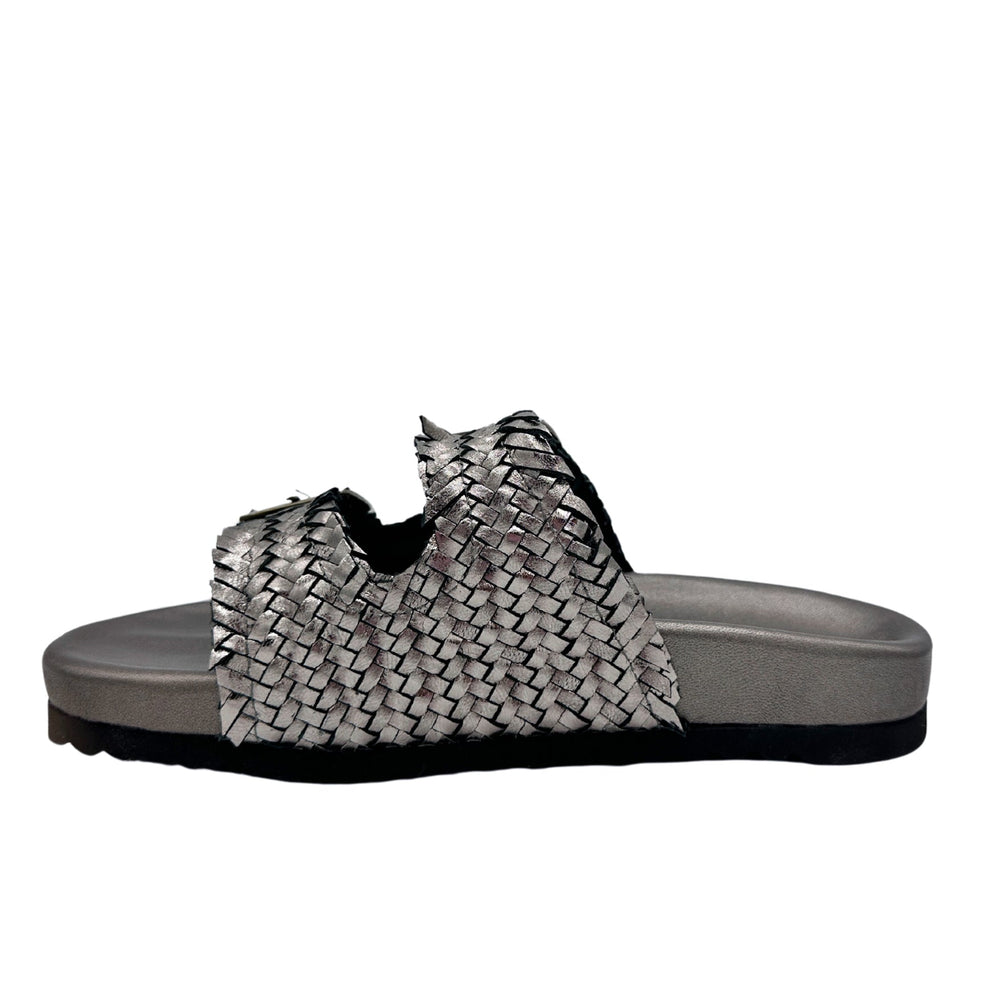 
                      
                        Intertwine Dual Woven Strap Slide in Pewter
                      
                    