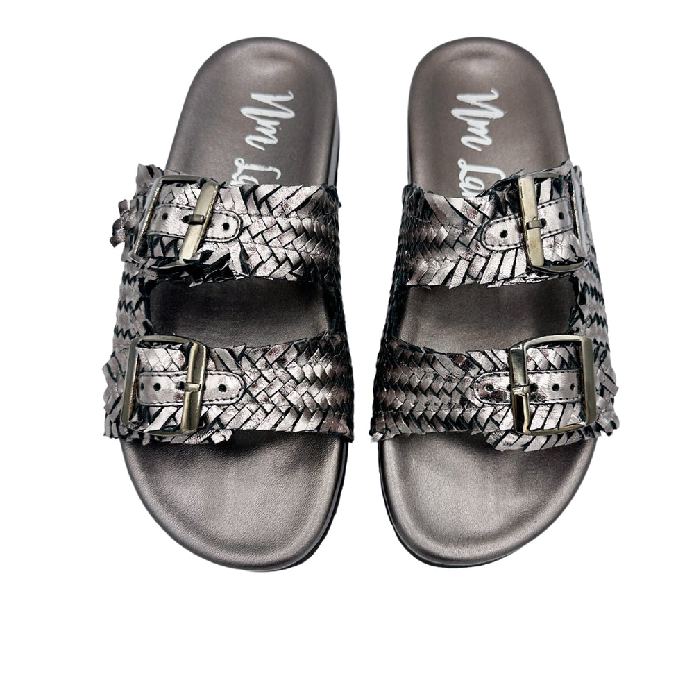 
                      
                        Intertwine Dual Woven Strap Slide in Pewter
                      
                    