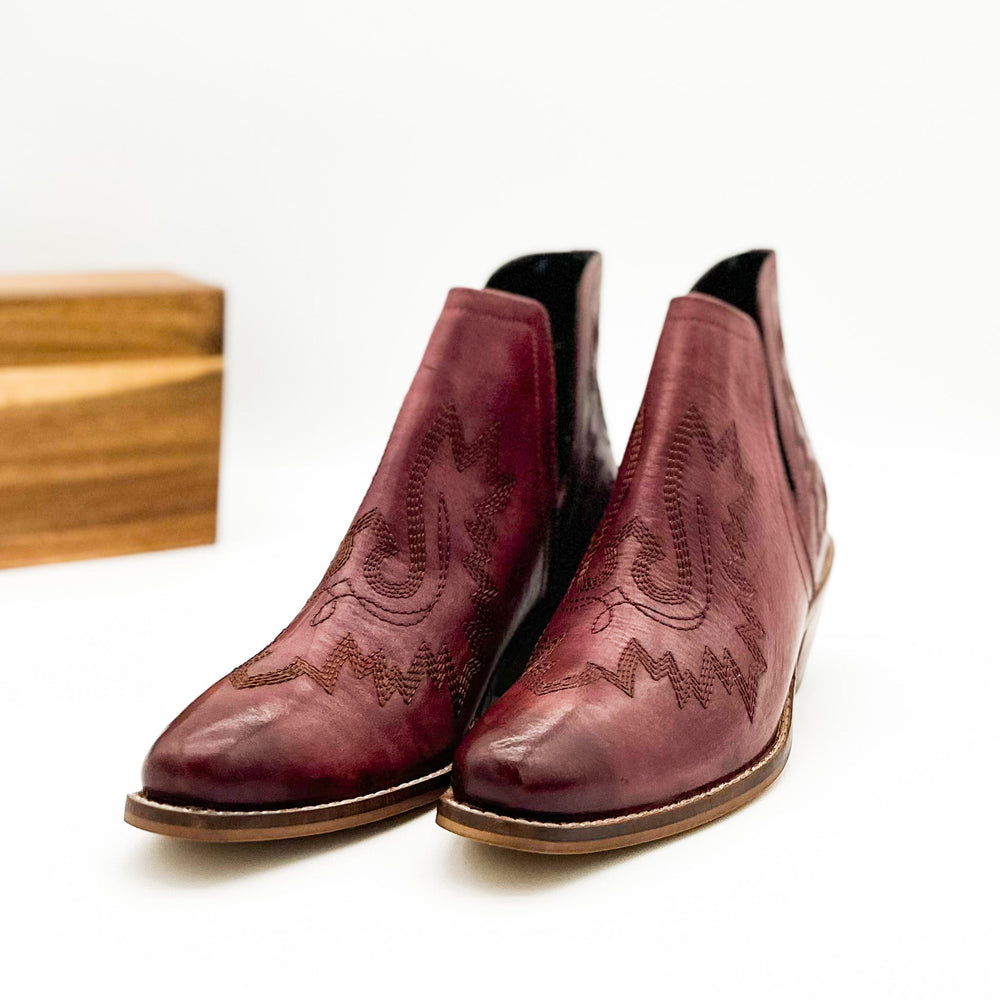 
                      
                        Kickin' Booties in Burgundy
                      
                    