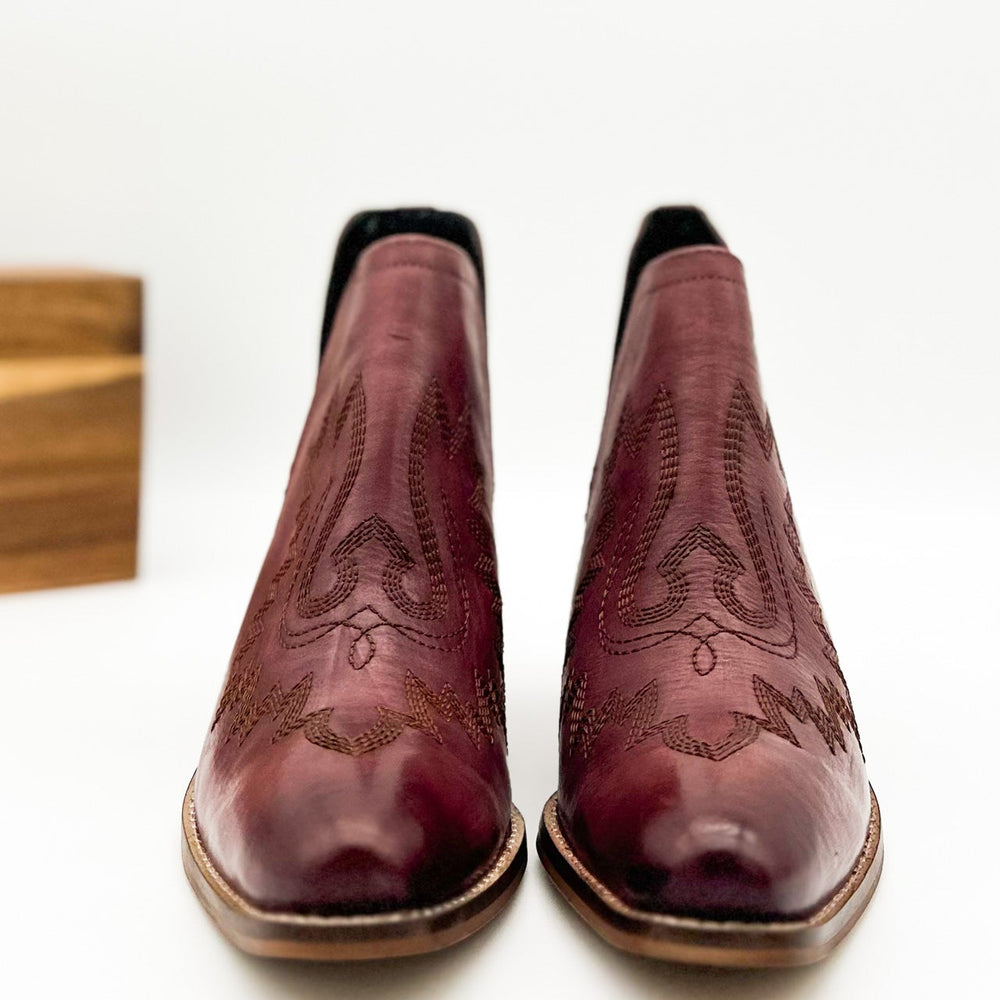 
                      
                        Kickin' Booties in Burgundy
                      
                    