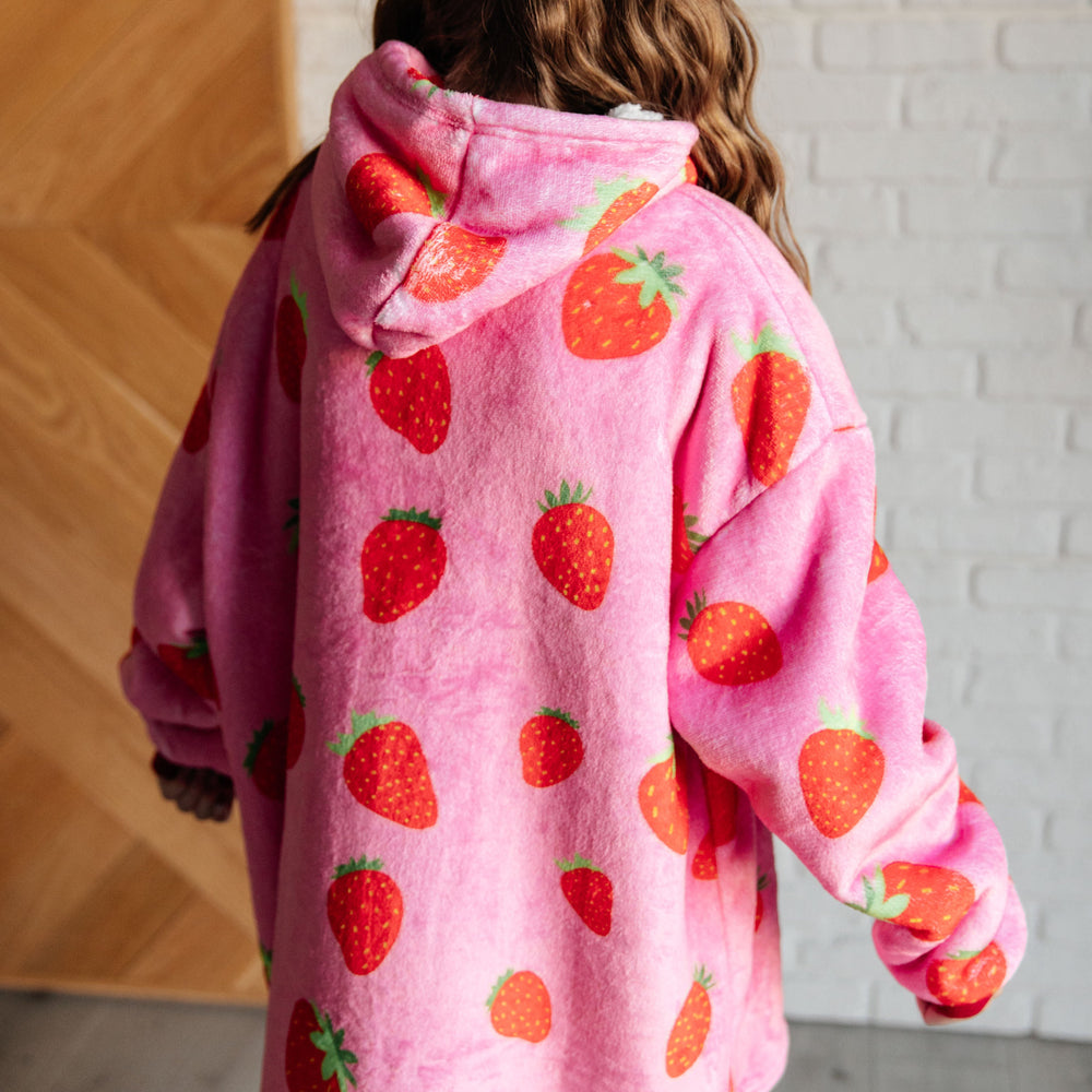 
                      
                        Kids Oversized Hoodie Blanket in Strawberry
                      
                    