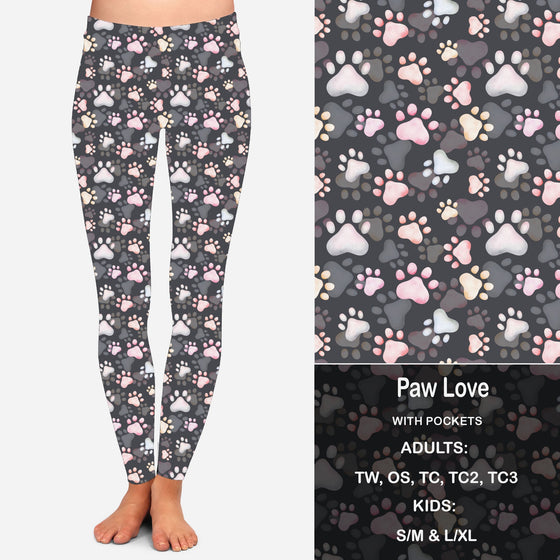 Paw Love Leggings with Pockets