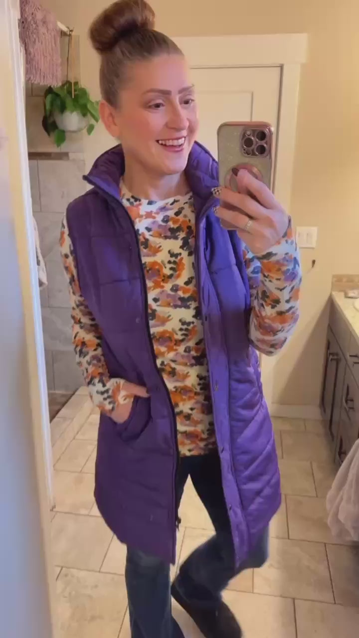 Fit video demonstrating the qualities of the Harlow Long Vest by Michelle Mae