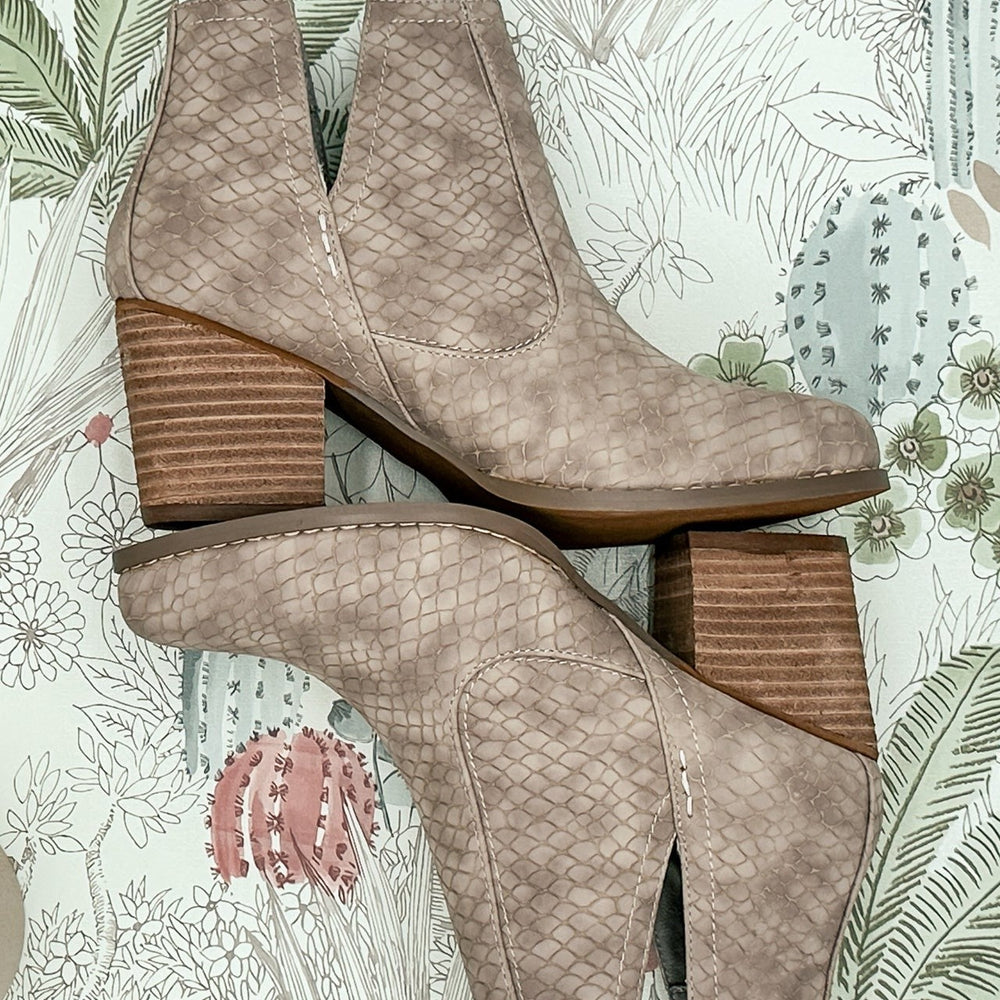 
                      
                        Tarim Bootie in Taupe
                      
                    