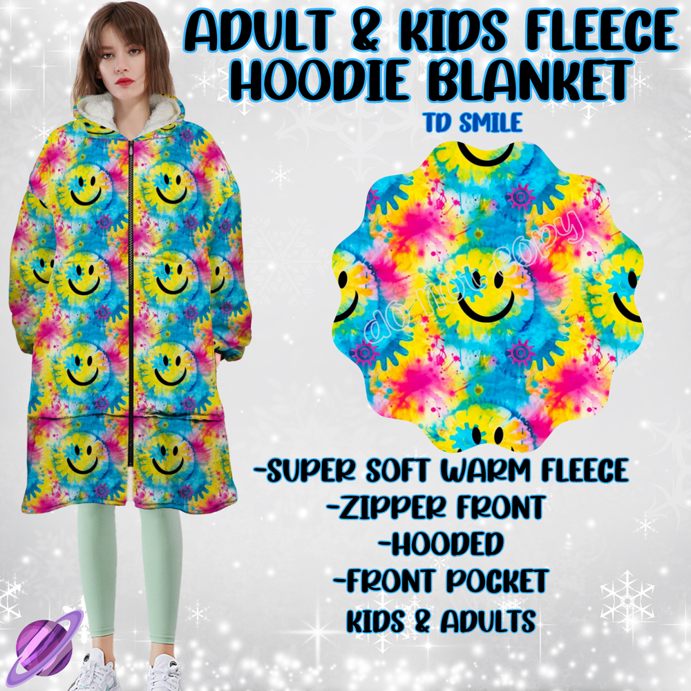 TD SMILE- HOODIE BLANKET RUN-PREORDER CLOSING 9/28 ETA NOV