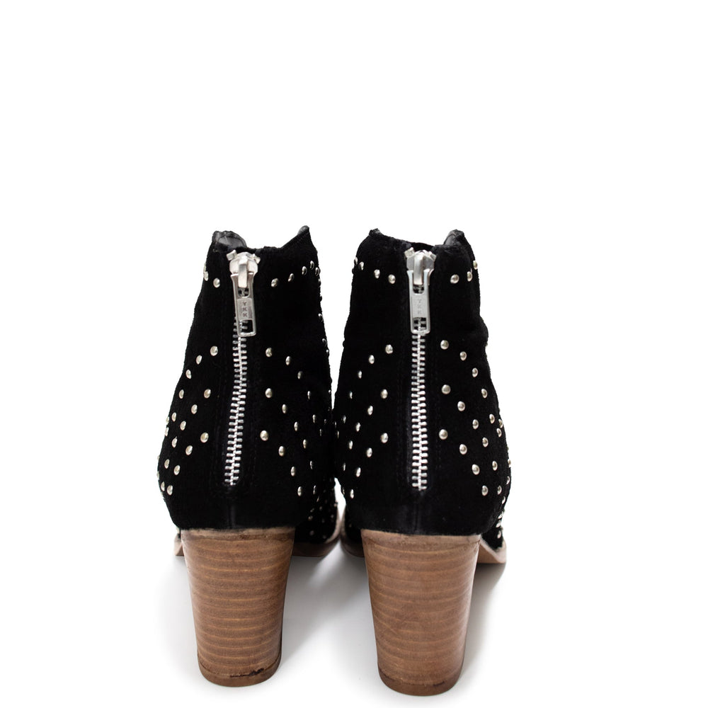 
                      
                        Twilight Studded Heeled Ankle Boot in Black
                      
                    