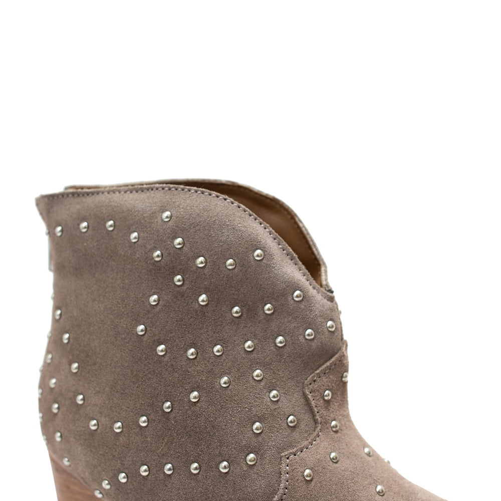 
                      
                        Twilight Studded Heeled Ankle Boot in Taupe
                      
                    