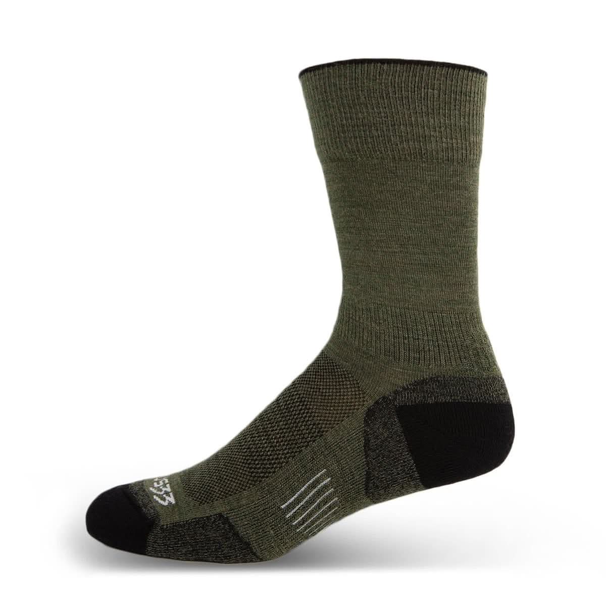 Minus33 Microweight Cushion Boot Wool Socks in Mountain Heritage design