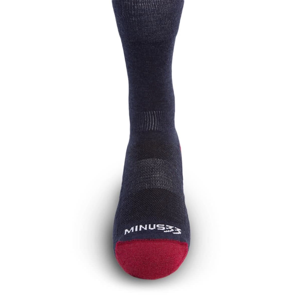 Minus33 Microweight Cushion Boot Wool Socks in Mountain Heritage design