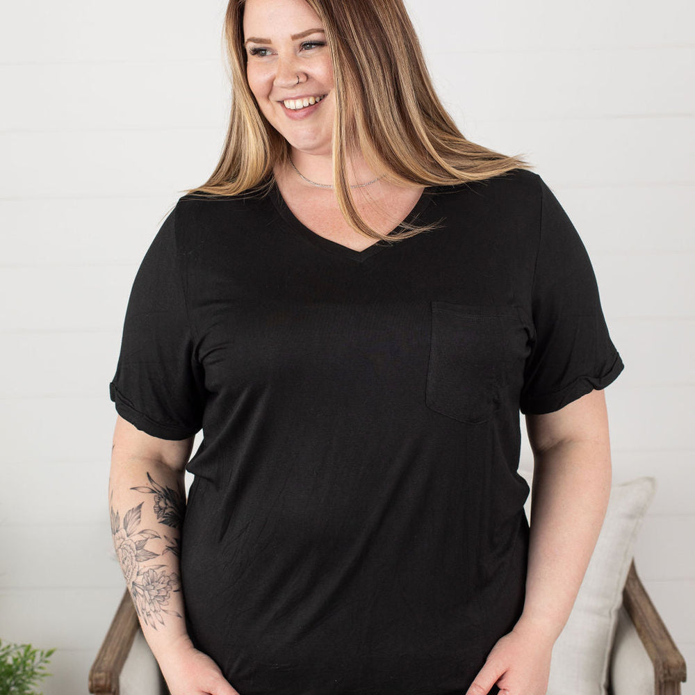 
                  
                    in stock sophie pocket tee - black
                  
                