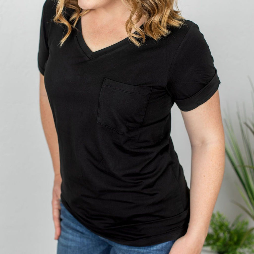 
                  
                    in stock sophie pocket tee - black
                  
                