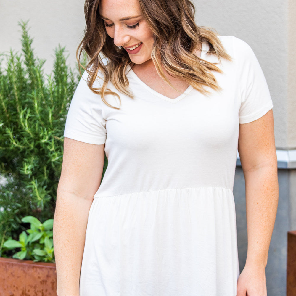 
                  
                    sarah ruffle top - ivory
                  
                