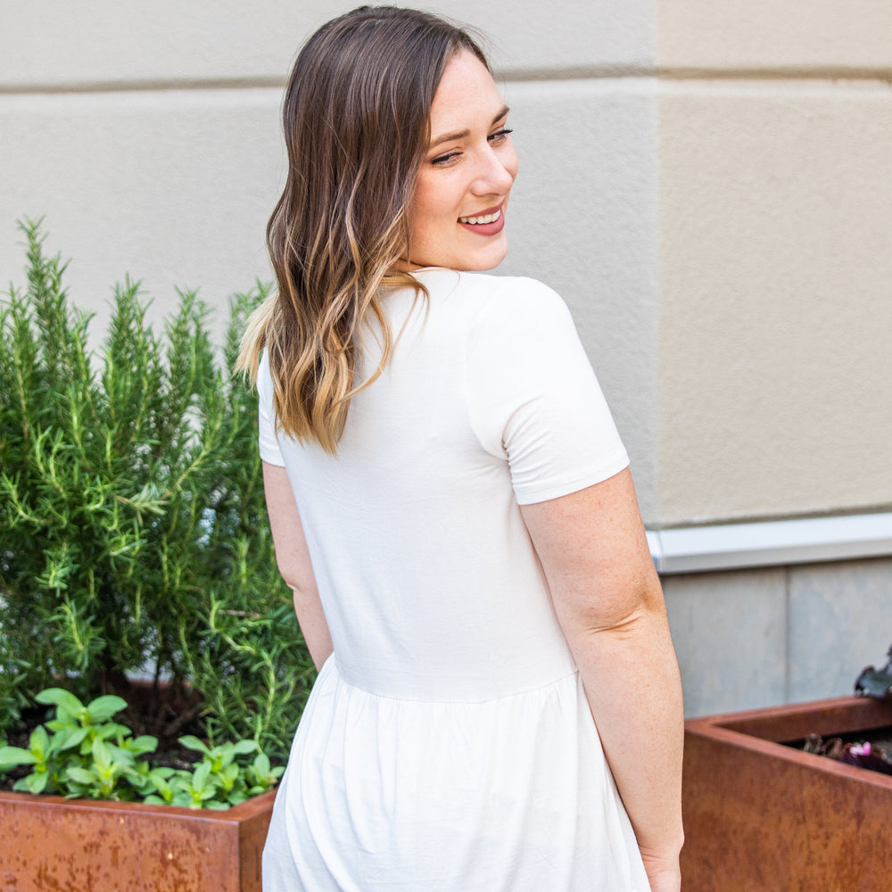 
                  
                    sarah ruffle top - ivory
                  
                