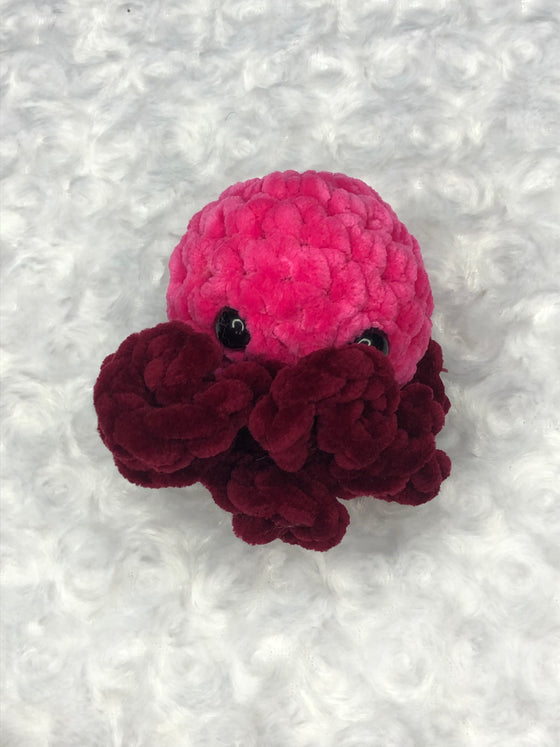 Small Crochet Octopus - Hot Pink