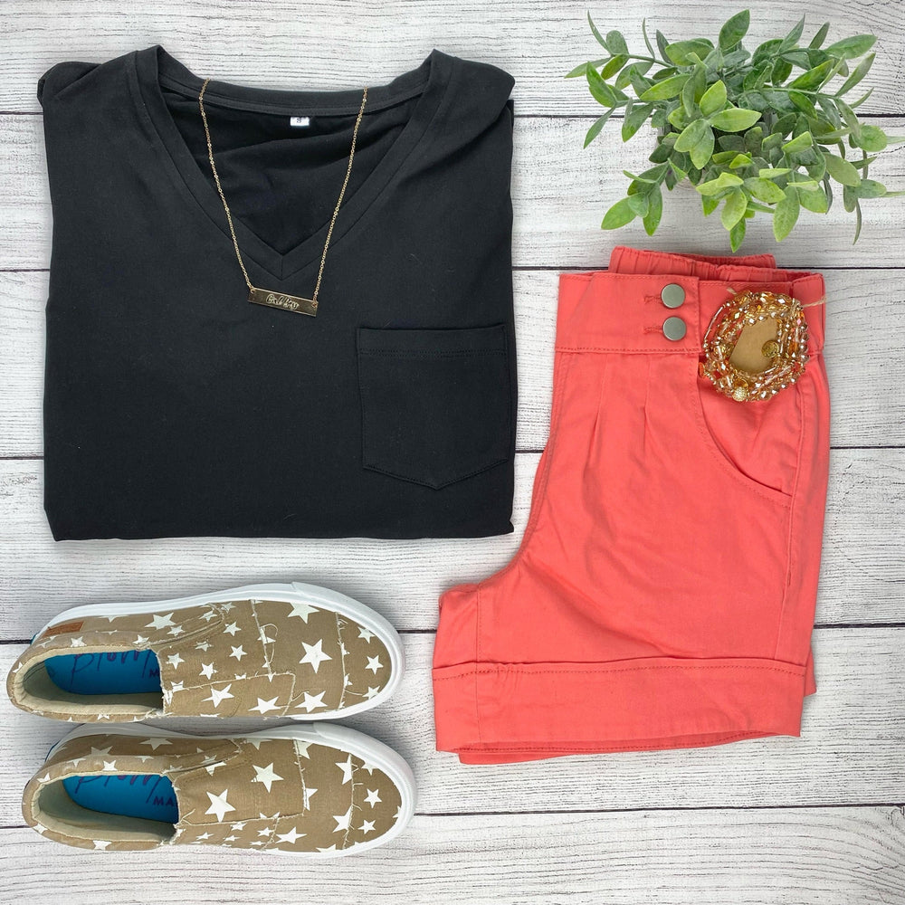 
                  
                    in stock sophie pocket tee - black
                  
                