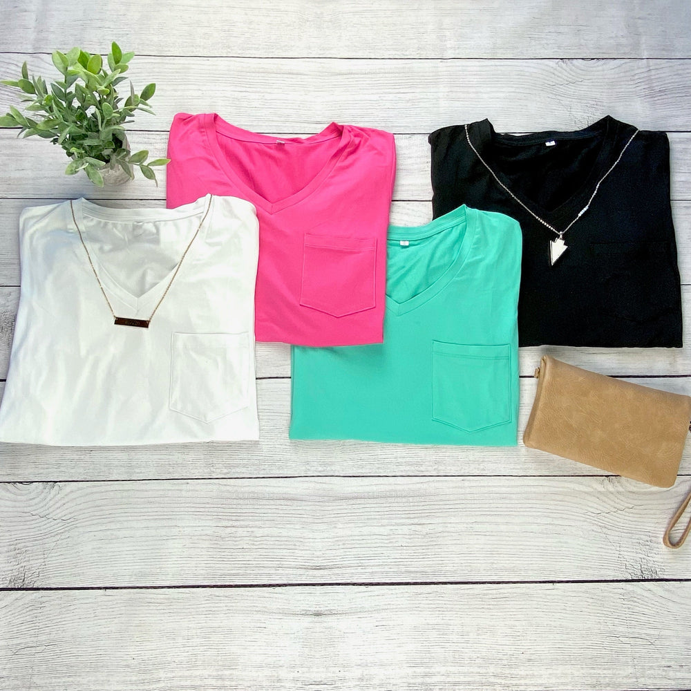 
                  
                    in stock sophie pocket tee - black
                  
                